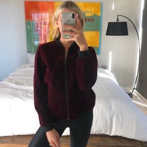 BCBG Velvet Bomber Jacket